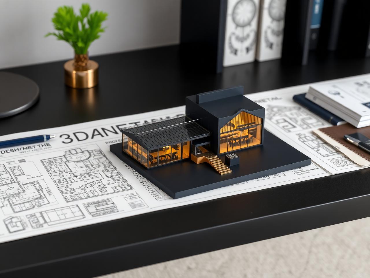 Custom market rendering and design materials